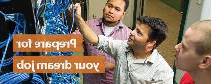 Prepare for your dream job - students working with server equipment